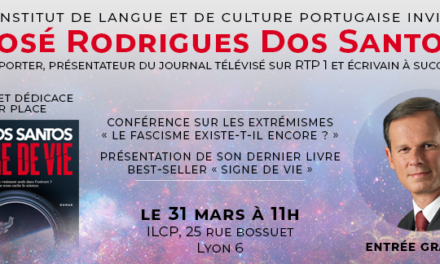 31 MARS Conférence et rencontre avec José Rodrigues Dos Santos 🗓