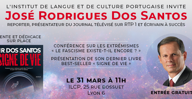 31 MARS Conférence et rencontre avec José Rodrigues Dos Santos