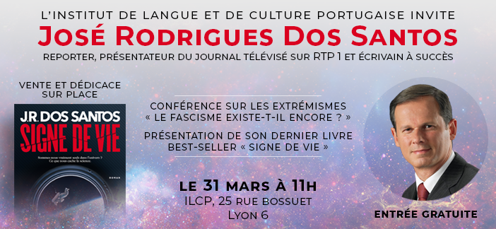 31 MARS Conférence et rencontre avec José Rodrigues Dos Santos 🗓