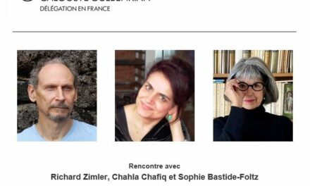 Rencontre avec Richard ZIMLER et Chahla CHAFIQ 🗓